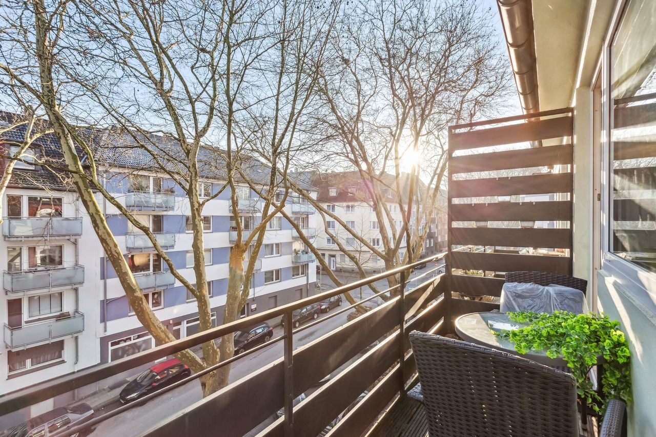 Zollverein balcony with neighbourhood view